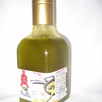 Aceite de oliva especial pescado elaborado con Aceite de Oliva Virgen Extra de la variedad picual. Producto gourmet de Jaén.