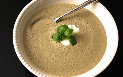 Receta de Sopa fría de Berenjena y Yogurt