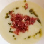 Sopa fría jamón con melón