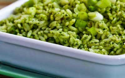 Receta de Arroz en Salsa Verde