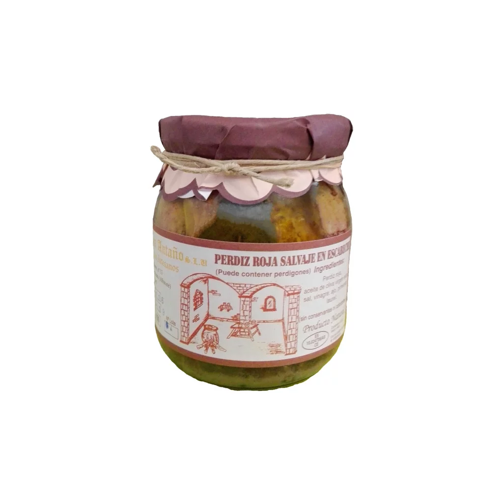 Comprar Perdiz Roja Salvaje en escabeche artesanal de Escabeches Antaño. Procede de la caza. Producto Gourmet. Delicatessen de Albacete, Castilla – La Mancha